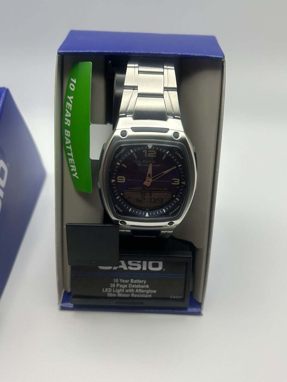 Casio Illuminator AW-81D-2AV Telememo 30 Analog-Digital Watch